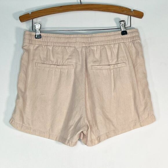 H&M Linen-blend Drawstring Shorts Light Powder Pink - Picture 8 of 14